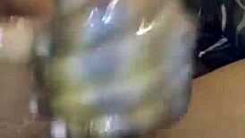 teasing massive black cock in public bathroom stall