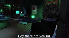 robbin' her boyfriend for this slutty roblox fan's pussy?