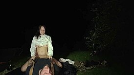 Whoa, watch wife get fucked while eating pussy at man camp!