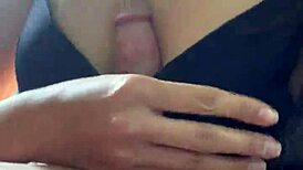 boyfriend away i suck buff mexican's huge cock gets handjob cum all over