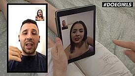 yo this slutty latina kitty love sucks bfs cock so passionate close-up cum in mouth damn