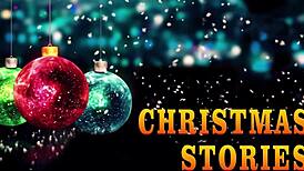 Dirty short hair girl rides anal creampie doggystyle bent over at Christmas home