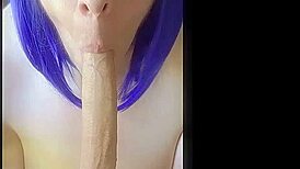 I deepthroat mature mommy's 8 inch uncut cock and swallow every drop