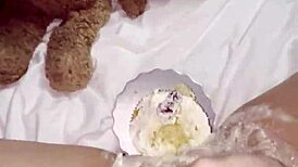 BEST 18+ VIRGIN Stepsis FINGERS CREAMY CAKE PUSSY Instead of College - KINKY ARAB FOOD PORN!