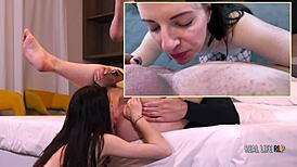 Amateur Brunette Explores Monster Ass Licking For Her First Rimming Adventure