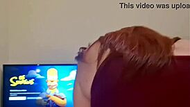 skinny redhead rides cock reverse cowgirl style