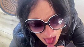 Watch these risky outdoor milf sluts get cum-covered in wild compilation preview