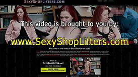 caught this inked teen shoplifter with small tits now fucking her doggy hard