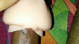Silicone indian beauty masturbates pussy to massive cumshot spill