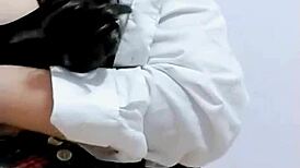 what a juicy ass this student flaunts post-school soaking panties in orgasm video