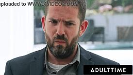 free use slut victoria voxxx rides rough doggystyle creampie before cuck husband