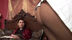 india babe's big boobs bounce in sexy lingerie blow