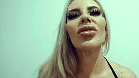 busty blonde pornstar's hot pov blowjob ends with huge cum on tits 💦😍