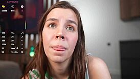 Curious what happens when shaved coed monika dildos to squirt? 