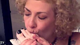 Run Your Tongue Between My Goddess Toes Now Slave!