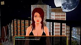 redhead joins new family game riding cowgirl style