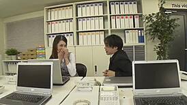 drunk boss creampies me in empty office nanami uiyama