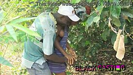 Desi Melanie's Tight Teen Pussy Pounded Hard On African Farm!