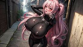 whoa this ai model girl's huge tits are unreal... big-tits ai art got me hooked