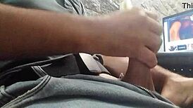 i'm stroking my cock solo again, feels so damn good this time 😩💦