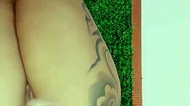 sexdoll520 masturbates wildly with anal plug babe pornstar tattoo fun