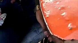 Licking Goddess Feet in Restaurant Fantasy with Small Cock Humiliation and Spitting