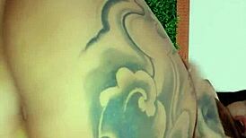 sexdoll520 masturbates wildly with anal plug babe pornstar tattoo fun