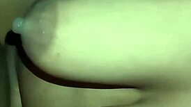 Muscular ebony milf with big pussy lips rides huge cock cowgirl close-up part 2