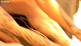 grainy vhs captures marilou and diosa in wild bondage heels domination play