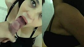 cuando me obligan a dar una mamada profunda... me encanta chupar verga de teen latina