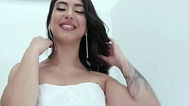 see slammed bride lena coxx 4on1 bbc atm balls deep dap. rough sex big gapes pee cum swallow
