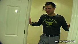 Husband Toys Blonde Milf Wife in Rough Anal Domination and Assfucking