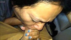 Chubby homemade doll deepthroats huge cock outdoors then swallows every drop