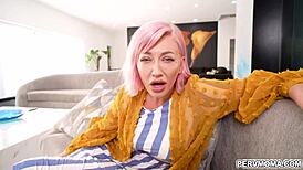 hey adira allure helps allen swift stroke his throbbing cock