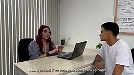 i love fucking nerd boys like danyel mast as curvy colombian milf therapist creampie finish