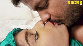 arab hijab bhabhi's tight hairy pussy ripped open by huge cock rough fucking