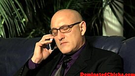 Bound European Sub Squirts Hard While Getting Pussyfucked in Rough Bondage