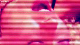 grainy vhs captures marilou and diosa in wild bondage heels domination play