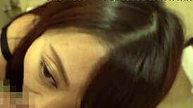 I love my sexy underwear hugging these huge japanese milf tits before creampie