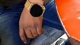 Licking Goddess Feet in Restaurant Fantasy with Small Cock Humiliation and Spitting