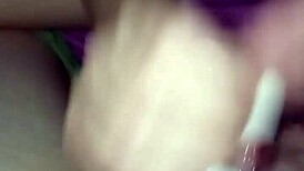 watching porn she massages my cock then milks every drop with handjob cumshot 😍💦