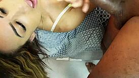 now i was horny woke up and gave her my thick load on those big latina tits and ass!