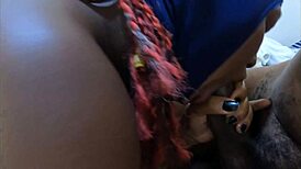 ebony ski mask slut deepthroats bbc then swallows cum sloppy - jhodez1