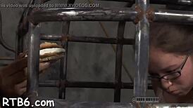 i'm tied up an punished rough by master fer my sins in da garage!!