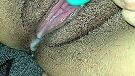 omg look at that cum oozing from my latina wife's tight pussy while she squirts 💦😍