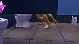 In sims 4 cuckold tale, wife cheats with boyfriend while old husband watches episode 3