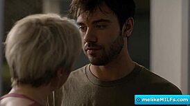 horny big tit stepmom's clit and shaved pussy fingered hard by stepson dee williams