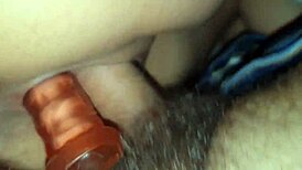 Petite Brazilian Wife Sucks Boyfriend Then Takes Two Cocks In Tight Pussy