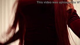 Jessica Rabbit Cosplay Babe's Tongue Teases Muscular Cock in Tight Pussy Surprise POV Doggystyle