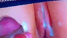 Puffy Pink Pussy in Fishnets Takes BBC Hardcore Pounding!